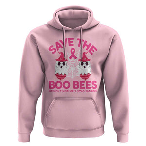 Breast Cancer Halloween Hoodie Save The Boo Bees TS09 Light Pink Print Your Wear