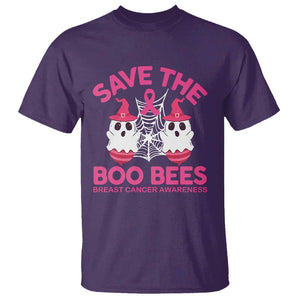 Breast Cancer Halloween T Shirt Save The Boo Bees TS09 Purple Print Your Wear