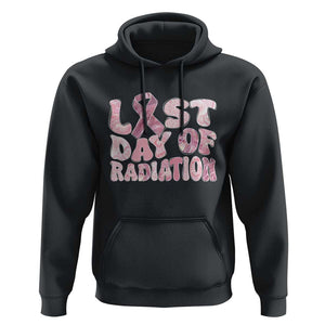 Pink Breast Cancer Chemotherapy Hoodie Last Day Of Radiation Pink Ribbon TS09 Black Print Your Wear