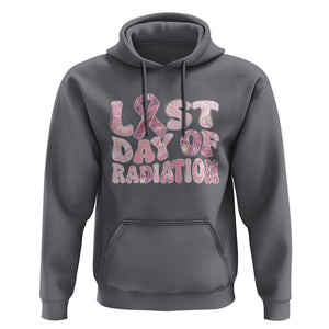 Pink Breast Cancer Chemotherapy Hoodie Last Day Of Radiation Pink Ribbon TS09 Charcoal Print Your Wear