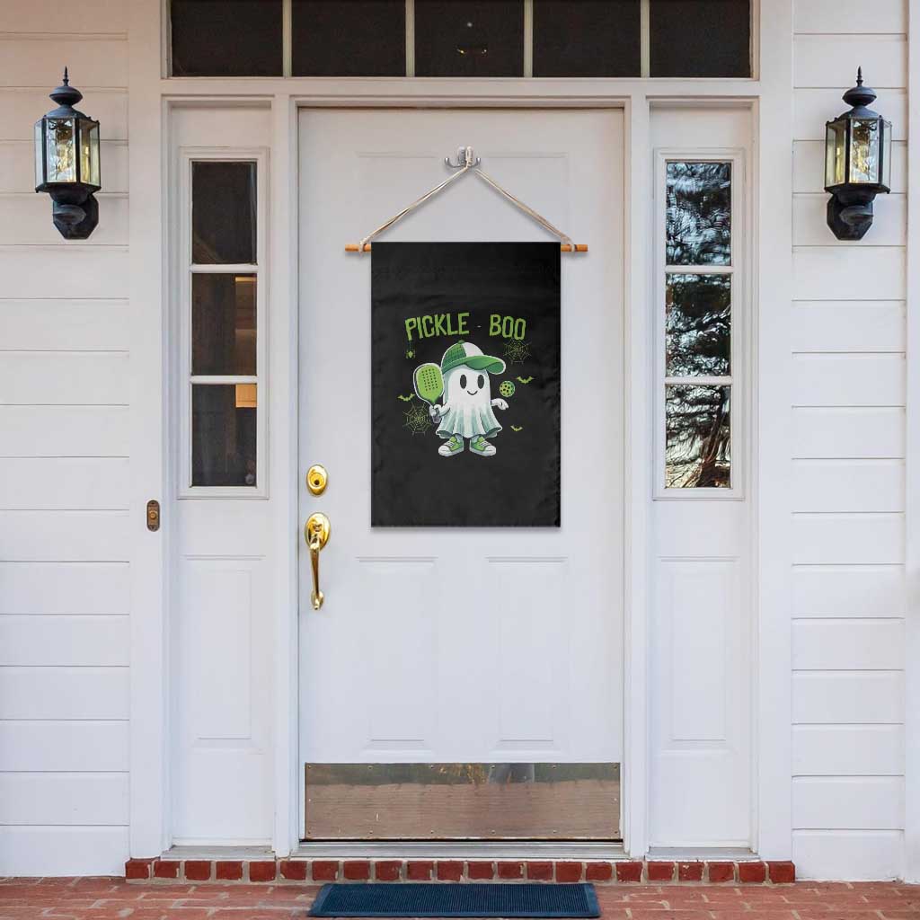 Halloween Pickleball Garden Flag Pickle Boo Cute Ghost TS09 Print Your Wear