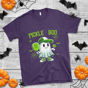 Halloween Pickleball T Shirt Pickle Boo Cute Ghost TS09 Purple Print Your Wear