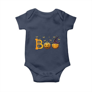Halloween Pickleball Baby Onesie Boo Pickle Ball Witch Pumpkin TS09 Navy Print Your Wear