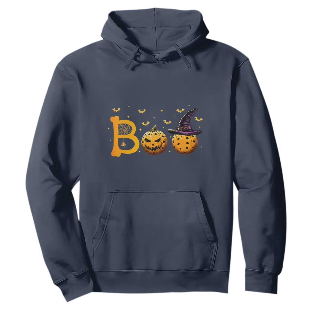 Halloween Pickleball Hoodie Boo Pickle Ball Witch Pumpkin TS09 Navy Print Your Wear