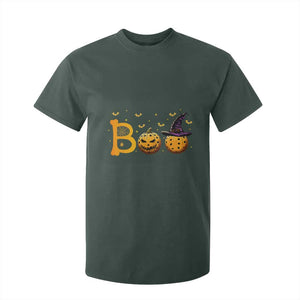 Halloween Pickleball T Shirt For Kid Boo Pickle Ball Witch Pumpkin TS09 Dark Forest Green Print Your Wear