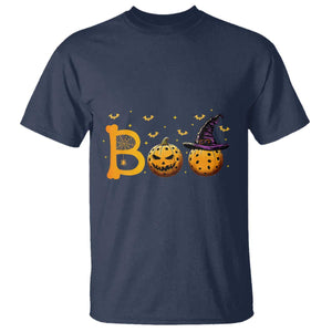 Halloween Pickleball T Shirt Boo Pickle Ball Witch Pumpkin TS09 Navy Print Your Wear