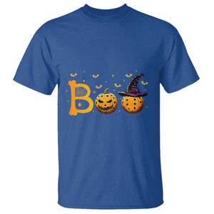 Halloween Pickleball T Shirt Boo Pickle Ball Witch Pumpkin TS09 Royal Blue Print Your Wear