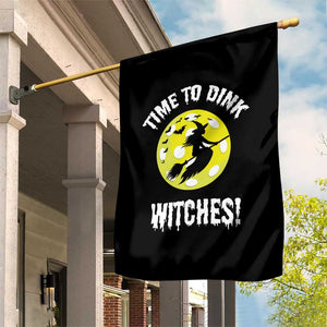 Halloween Pickleball Garden Flag Time To Dink Witches TS09 Print Your Wear