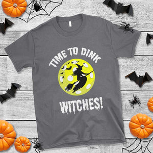 Halloween Pickleball T Shirt Time To Dink Witches TS09 Charcoal Print Your Wear