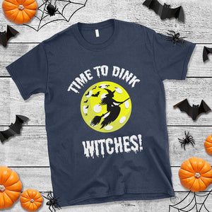 Halloween Pickleball T Shirt Time To Dink Witches TS09 Navy Print Your Wear