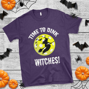 Halloween Pickleball T Shirt Time To Dink Witches TS09 Purple Print Your Wear