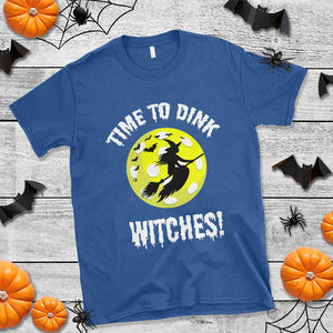 Halloween Pickleball T Shirt Time To Dink Witches TS09 Royal Blue Print Your Wear