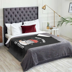 Halloween Hockey Throw Blanket Hat Trick Or Treat Ghost Player TS09 Print Your Wear