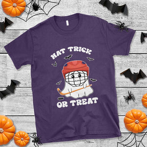 Halloween Hockey T Shirt Hat Trick Or Treat Ghost Player TS09 Purple Print Your Wear