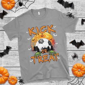 Halloween Soccer T Shirt Kick Or Treat Spooky Season TS09 Sport Gray Print Your Wear