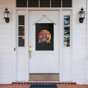 Halloween Football Garden Flag Spooky Skeleton Player TS09 Print Your Wear