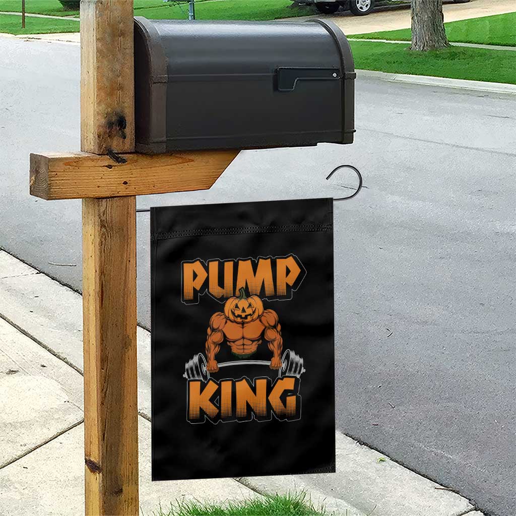 Funny Halloween Gymer Garden Flag Pump King Gym Workout Pumpkin TS09 Print Your Wear