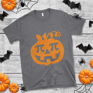 Halloween Math Teacher Pi Pumpkin T Shirt TS09 Charcoal Print Your Wear