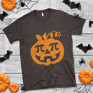 Halloween Math Teacher Pi Pumpkin T Shirt TS09 Dark Chocolate Print Your Wear