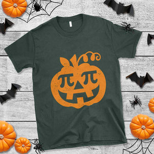 Halloween Math Teacher Pi Pumpkin T Shirt TS09 Dark Forest Green Print Your Wear