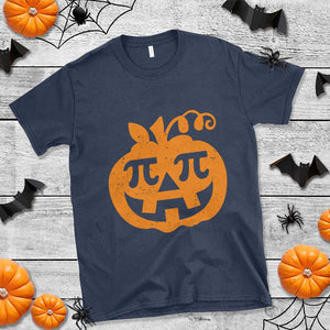 Halloween Math Teacher Pi Pumpkin T Shirt TS09 Navy Print Your Wear