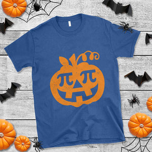 Halloween Math Teacher Pi Pumpkin T Shirt TS09 Royal Blue Print Your Wear