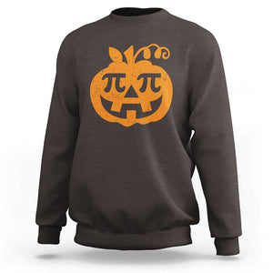 Halloween Math Teacher Pi Pumpkin Sweatshirt TS09 Dark Chocolate Print Your Wear