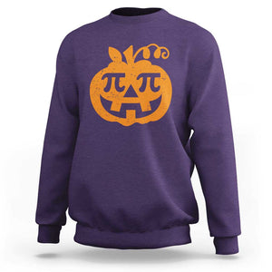 Halloween Math Teacher Pi Pumpkin Sweatshirt TS09 Purple Print Your Wear