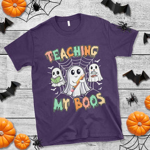 Teacher Halloween T Shirt Teaching My Boos Cute Ghost TS09 Purple Print Your Wear