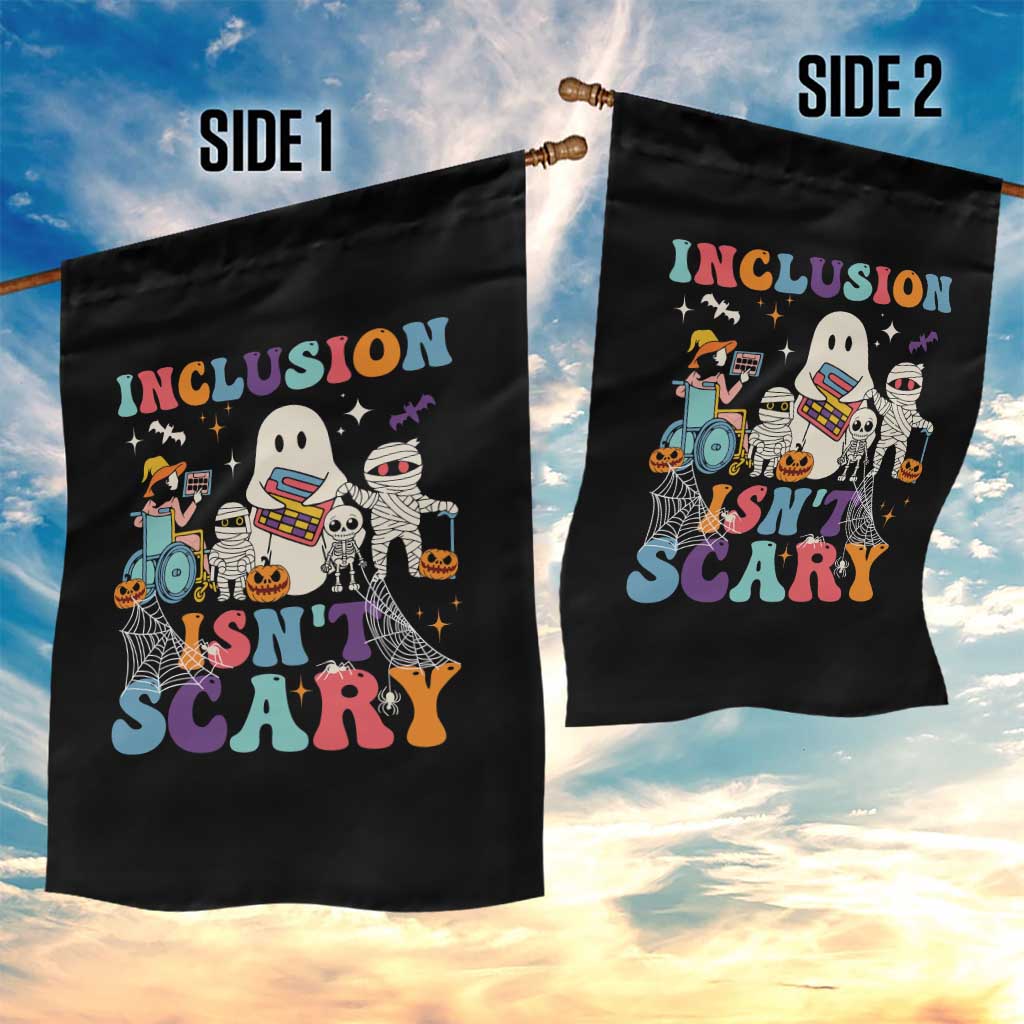 Special Teacher Halloween Garden Flag Inclusion Isn't Scary TS09 Print Your Wear