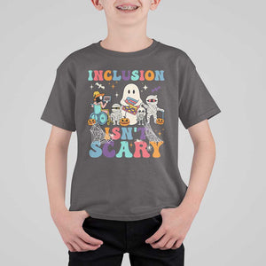Special Teacher Halloween T Shirt For Kid Inclusion Isn't Scary TS09 Dark Chocolate Print Your Wear
