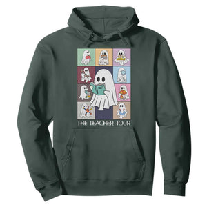 Science Teacher Halloween Hoodie Spooky Teacher Era TS09 Dark Forest Green Print Your Wear