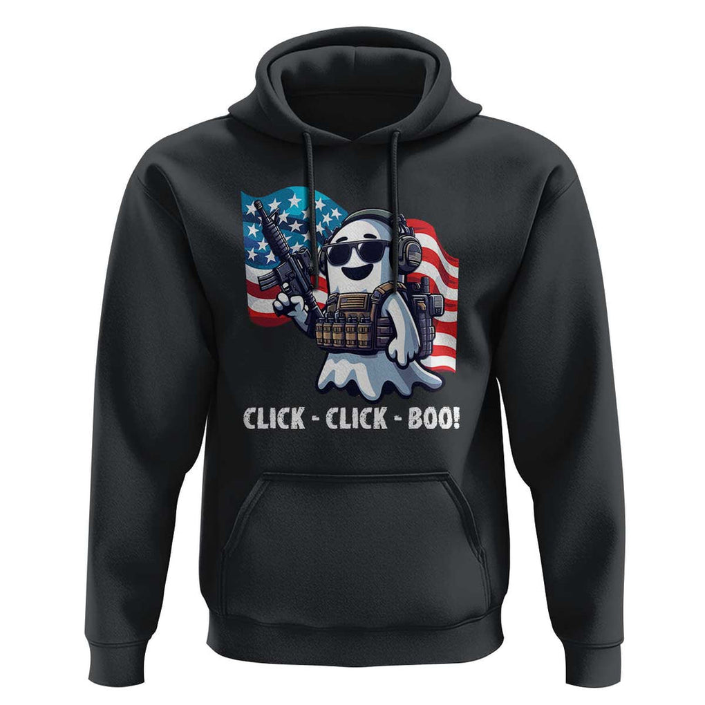 Halloween Veteran Hoodie Click Click Boo Army TS09 Black Print Your Wear