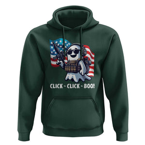 Halloween Veteran Hoodie Click Click Boo Army TS09 Dark Forest Green Print Your Wear