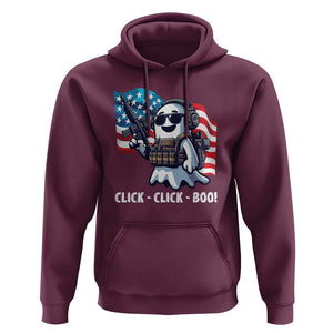 Halloween Veteran Hoodie Click Click Boo Army TS09 Maroon Print Your Wear