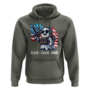 Halloween Veteran Hoodie Click Click Boo Army TS09 Military Green Print Your Wear