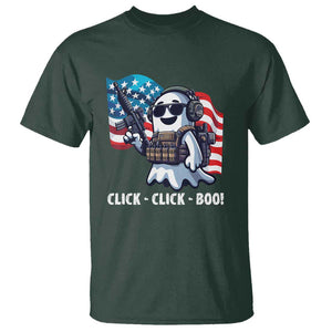 Halloween Veteran T Shirt Click Click Boo Army TS09 Dark Forest Green Print Your Wear