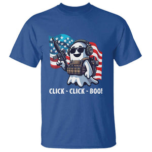 Halloween Veteran T Shirt Click Click Boo Army TS09 Royal Blue Print Your Wear