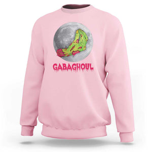 Funny Halloween Sweatshirt Gabaghoul Italian Zombie Hand TS09 Light Pink Print Your Wear