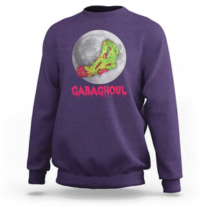 Funny Halloween Sweatshirt Gabaghoul Italian Zombie Hand TS09 Purple Print Your Wear