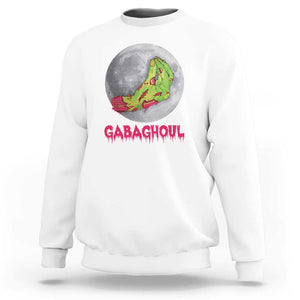 Funny Halloween Sweatshirt Gabaghoul Italian Zombie Hand TS09 White Print Your Wear