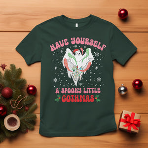 Have Yourself Spooky Little Gothmas Ghost Christmas Cute Boo T Shirt TS09 Dark Forest Green Printyourwear