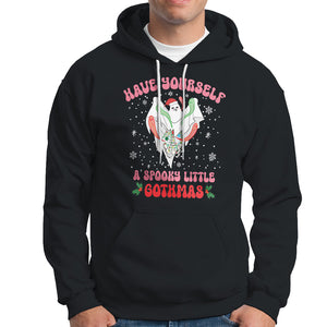 Have Yourself Spooky Little Gothmas Ghost Christmas Cute Boo Hoodie TS09 Black Printyourwear