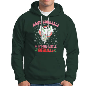 Have Yourself Spooky Little Gothmas Ghost Christmas Cute Boo Hoodie TS09 Dark Forest Green Printyourwear