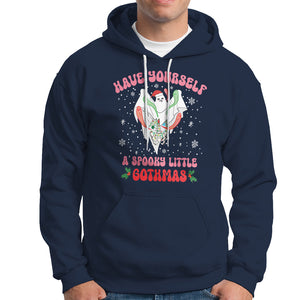 Have Yourself Spooky Little Gothmas Ghost Christmas Cute Boo Hoodie TS09 Navy Printyourwear