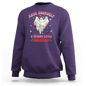 Have Yourself Spooky Little Gothmas Ghost Christmas Cute Boo Sweatshirt TS09 Purple Printyourwear