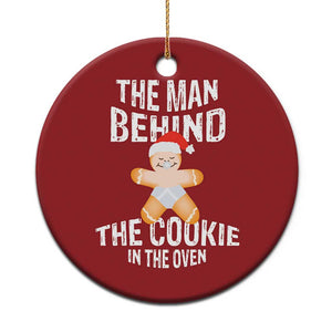 Xmas Pregnancy Christmas Ornament The Man Behind The Cookie In The Oven Gingerbread Baby TS09 Print Your Wear