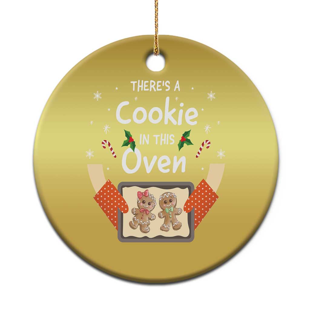 Xmas Pregnancy Christmas Ornament Gingerbread Baby Cookie In This Oven TS09 Print Your Wear