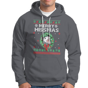 Merry Hissmas Possum Lovers Opossum Christmas Hoodie TS09 Charcoal Printyourwear