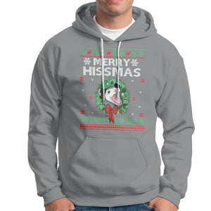 Merry Hissmas Possum Lovers Opossum Christmas Hoodie TS09 Sport Gray Printyourwear